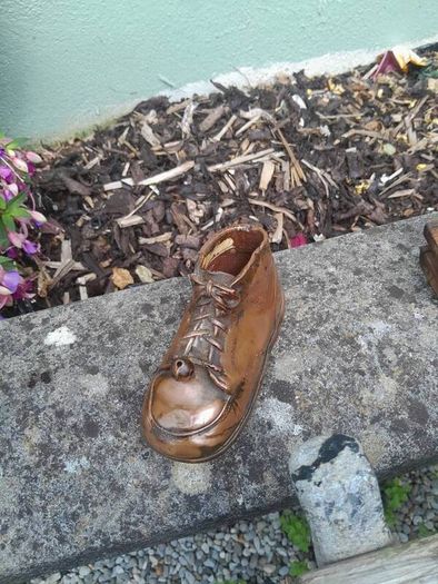 old child copper shoe