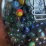 Antique collection of old marbles in large clip sealed jar it's full to the top loft find from very old house in France Beautiful Image 8