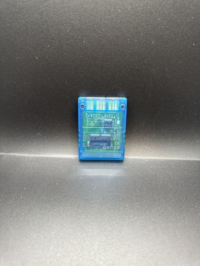 Ps2 Official Memory Card Clear Blue