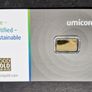 Gold Bar 1 Gram .999 Umicore In Assay Cert Image 2