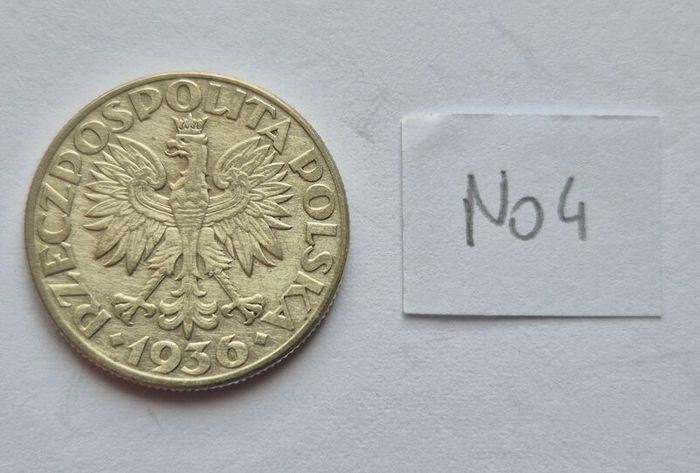 Poland 2 zlote silver coin 1936 Seaport