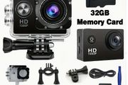 OURLIFE 1080P HD Action Camera with LCD Screen &amp; Wide-Angle Lens - Outdoor Sports &amp; Diving