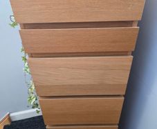 ikea Malm 6 drawers and mirror