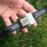 Mens QBOS Rectangular Shaped SS Watch with Black Straps Image 3