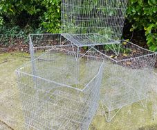 4 Xtra Large Wire Baskets For Shop Display Or Great For Timber Logs Storage Drying