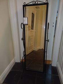 Brand NEW Wrought Iron Cheval Mirror