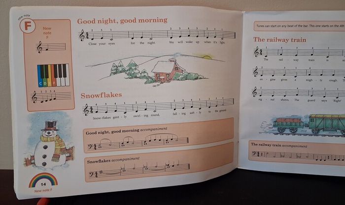Me and My Piano book, first lessons for children.