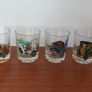 Cool Set of Four Vintage Retro Mid-Century Tourist-Ware Souvenir Shot Glasses with Classic Car Designs, Vintage Barware Image 2