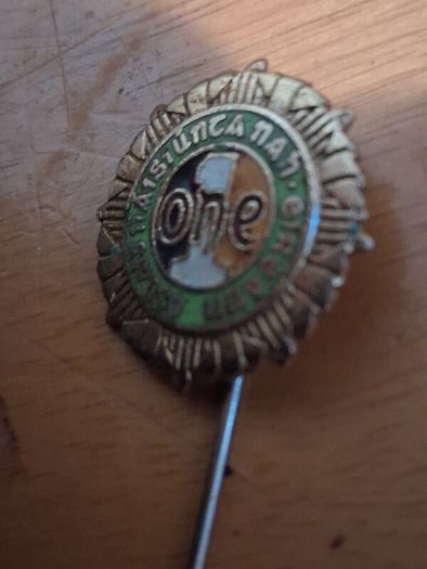 irish veteran ex service military lapel  pin