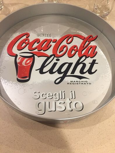 Coca Cola Twist Light Set tray + 3 glasses