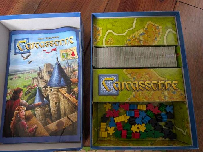 Carcassonne board game + River expansion