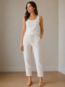 Saks Fifth Avenue pure linen pants (10)