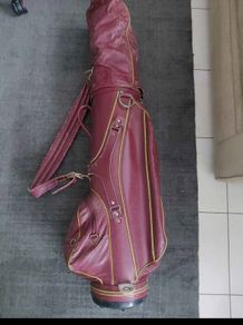 Vintage Maxfli Dunlop golf bag plus golf clubs, golf balls and tees