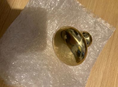Heritage Brass Victorian Centre Door Knob Design 3" Satin Brass Finish