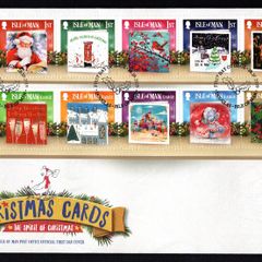 2019 Isle of Man Christmas Cards; The Spirit of Christmas Commemorative Stamps First Day Cover (FDC)
