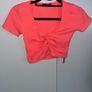 Coral seamless crop top Image 5