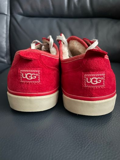 UGG sneakers red women's shoes size 39.5