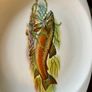 Vintage Fish Platter English Ironstone Meakin Studio Art Image 3