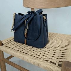 Faux Leather Croc Effect Bucket Bag - BRAND NEW