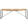Dining Table 220x100x75 cm Solid Rough Mango Wood Image 4