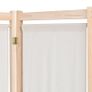 5-Panel Room Divider Cream 200x170x4 cm Fabric Image 5
