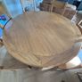 5ft Round Solid Oak Dining Table & 6 Chairs Image 2