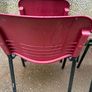 4 x Sturdy Stackable Plastic/ Metal Chairs Image 5