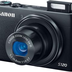 Canon PowerShot S120 Digital Camera w/ 12.1 MP 1/1.7 Inch Sensor & Wi-Fi Enabled Black/ Used