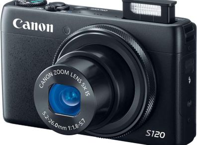 Canon PowerShot S120 Digital Camera w/ 12.1 MP 1/1.7 Inch Sensor & Wi-Fi Enabled Black/ Used