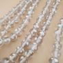Vintage Clear White Dotted Glass Beads Strands 12-13mm Beads Length 22 inches Image 10