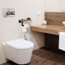 Industrial Tissue Holder,Wall Mounted Toilet Paper Holder with Wooden Shelf for Bathroom, Washroom and Cast Iron Pipe - Rustic Brown Image 3