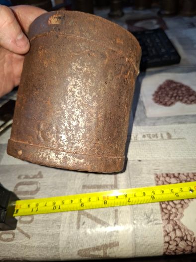 Rare 13 Piece Lot of Antique Chavagnat Tin Measuring Demi-Litre from Paris, France, dating  approximately 1800s.