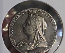 Silver Victorian medal