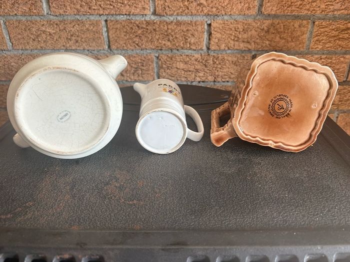 Vintage advertising Whiskey Water jugs