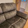 X2 2 seater grey suede recliner couch Image 6