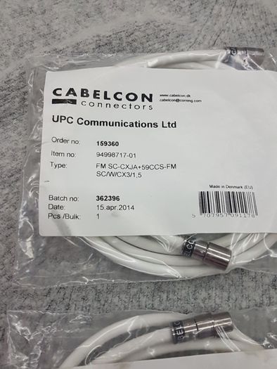 2x Connector Cables 1,5m