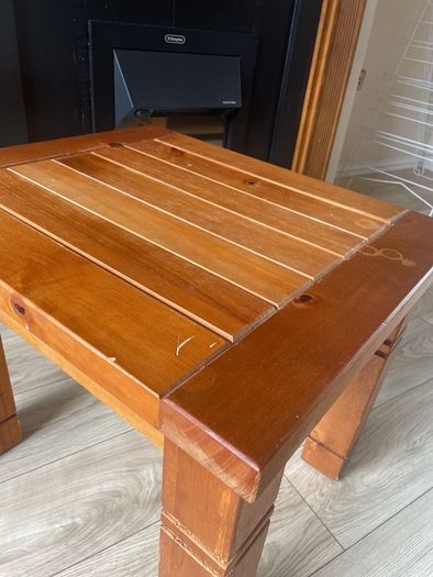 wooden side table