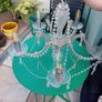 2 x silver 5 arm Chandelier Image 6