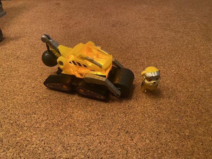 The Mighty Movie, Construction Toy Truck with Rubble Mighty Pups Action Figure, Lights and Sounds