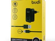 main image for ad Budi 10Watt/2.1Amp 2USB Ports Wall Charger For Tablets Mobiles Phone - black