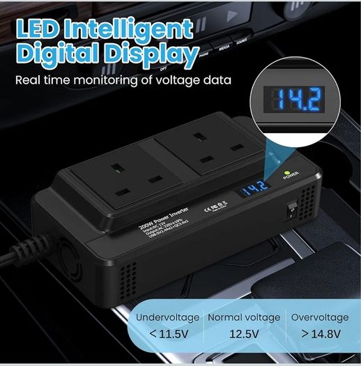 200W Car Voltage Converter Inverter