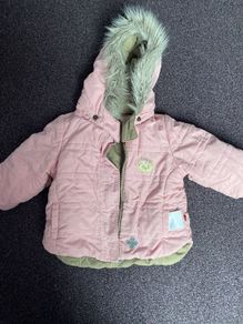 Baby girl coat age 12-18 months reversible