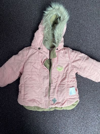 Baby girl coat age 12-18 months reversible