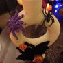 2 x halloween candlesticks and candles Image 5