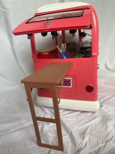 Our generation food truck, bathtub, picnic table, dolls, and clothes