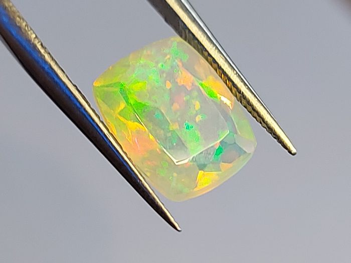 Faceted Ethiopian opal 1.89 ct