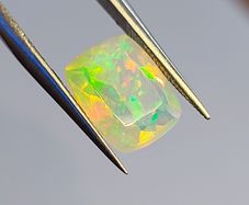 Faceted Ethiopian opal 1.89 ct