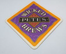 Wicked Pete's Brews : Pete's Wicked Trivia - 1996 Beer Mat/Coaster