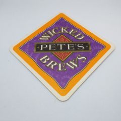 Wicked Pete's Brews : Pete's Wicked Trivia - 1996 Beer Mat/Coaster