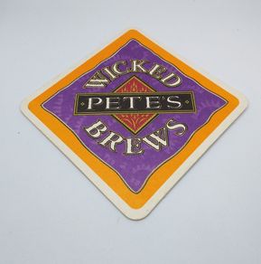 Wicked Pete's Brews : Pete's Wicked Trivia - 1996 Beer Mat/Coaster